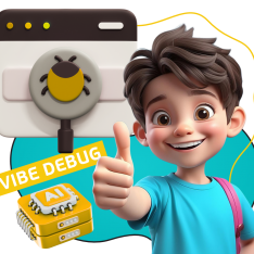 Тестирование & Vibe Debug. Охотники за багами - КИБЕРшкола программирования для детей, компьютерные курсы для школьников, начинающих и подростков - KIBERone г. Электросталь