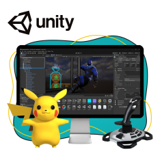 Мир игр на Unity 2D на популярном движке + AI-помощники - КИБЕРшкола программирования для детей, компьютерные курсы для школьников, начинающих и подростков - KIBERone г. Электросталь