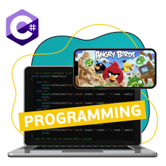 Программирование на C#. Удивительный мир 2D-игр - КИБЕРшкола программирования для детей, компьютерные курсы для школьников, начинающих и подростков - KIBERone г. Электросталь