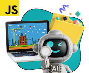 Язык программирования JavaScript + AI. Проектное обучение + геймификация + AI-помощники - КИБЕРшкола программирования для детей, компьютерные курсы для школьников, начинающих и подростков - KIBERone г. Электросталь